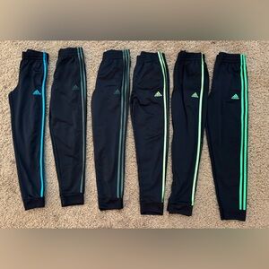 Adidas Kids Tricot Track Jogger Pants with stripes